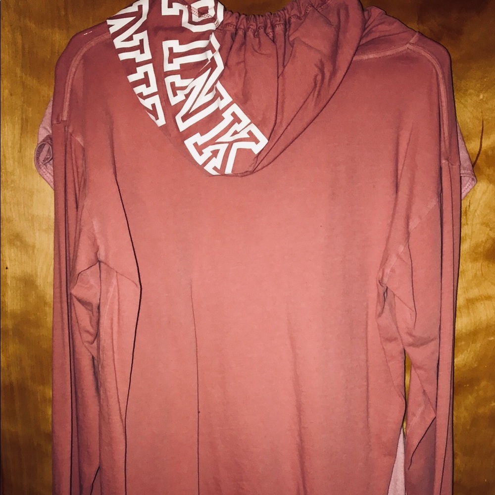 pink victorias secret hooded jersey - Picture 2 of 4